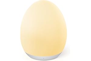 sympa Baby Night Light, Portable Nursery Light with LED 8-Color Mode, Rechargeable Little Table Lamp with Smooth Dimming, Touch Control, Kawaii Decor Light for Baby, Kids (Multicolor)