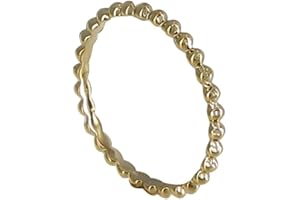 LES POULETTES BIJOUX - Bague Plaqué Or Anneau de Billes