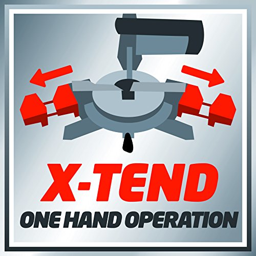 Einhell Kapp Gehrungssäge TE-MS 2112 L (1400 W, Sägeblatt Ø 210 mm, Schnittbreite 120 mm, schwenkbarer Sägekopf, Laser, LED-Licht) - 11