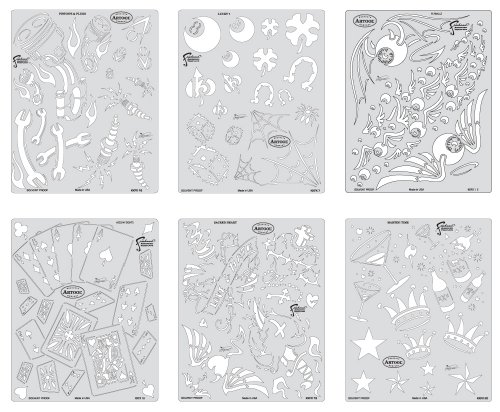 IWATA MEDEA Artool Freehand Airbrush templates, Kustom Kulture Mini Series