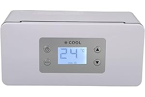 FILFEEL Lodówka na insulinę Przenośna Chłodnica Podróżna na insulinę USB Mini Stała Temperatura Samochodowa Lodówka Medyczna z Wyświetlaczem LED (typ przycisku)