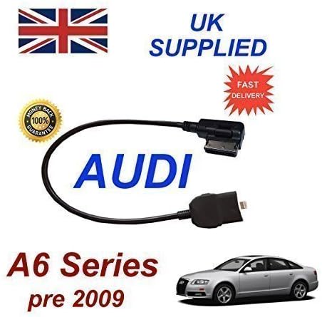 AUDI A6 Series Pre MY 2009 Generation 2 AMI MMI Audio cable FULLY INTERGRATED For iPhone 5, 5c 5s 6 &amp; 6 Plus Audio Cable by cablesnthings (AG)