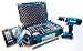Produktbild Makita DHP453RYLJ Akku-Schlagbohrschrauber 18 V + Bohrer-Bit-Set 100 tlg. im MakPac