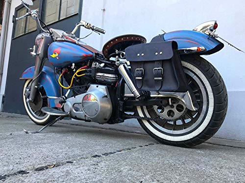 ORLETANOS RUDI Satteltaschen Set kompatibel mit Chopper HD Motorrad 125ccm Rebel Virago Fahrrad Biker BMW Honda Yamaha Biker Taschen Seitentaschen Dyna Streetbob Sportster Seitenkoffer Harley Davidson