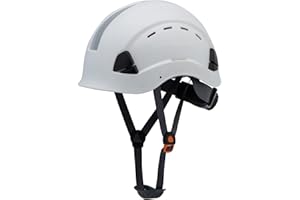 UNINOVA Elmetto Antinfortunistica Ventilato E Regolabile, Casco Da Lavoro Casco Di Protezione Casco Per Cantiere Con Euroslot Laterali Per Dispositivi Di Protezione Dell´Udito A Cuffia