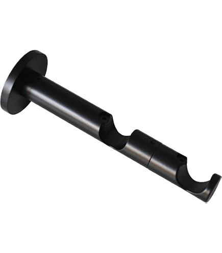 Supports Adhésifs Pour Tringle à Rideau - Métal Satiné, Sans Perçage - Ø 7 Cm