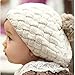 chinkyboo Cute Baby Knit Crochet Winter Beanie Hat Cap Lovely Toddler Infant Kids Girl Child Warm Headwear-Beige