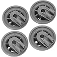 4 Pack Dishwasher Lower Rack Wheel Replacement Parts 611475 165314 00611475 for Bosch for Siemens for Neff for Beko Dishwasher Accessories