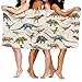 Produktbild Vintage Gap Dinosaurier Muster Wand Badetuch Erwachsene Mikrofaser Handtuch 78,7 x 129,5 cm Badelaken