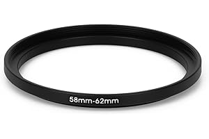 FITTINGS4YOU 58 mm – 62 mm Filtro Adaptador de Step Up Adaptador Filtro Adaptador Step Up 58 – 62