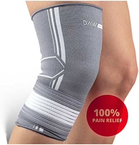 DawFitness Adjustable Compression Knee Brace with Open Patella Support