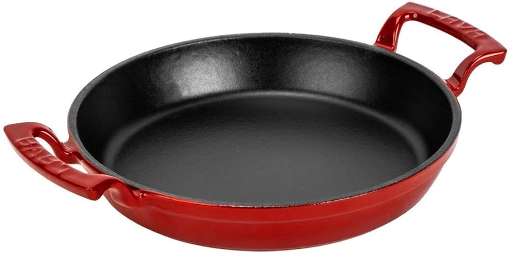 Lava Döküm Yuvarlak Kulplu Yumurta Sahanı Tava, 16 cm, Siyah