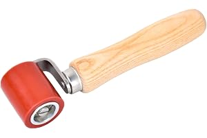 1 st 40 mm hög temperatur slitstark silikon svetsrulle för PVC och syntetiska material, handrulle silikon tryckrulle manuell