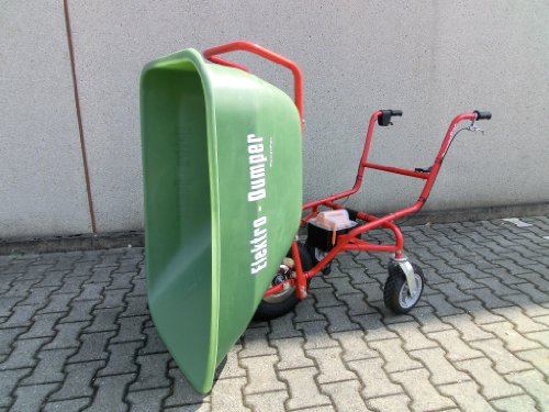 NEU SERIENMÄßIG: Mit Rückwärtsgang inkl. Ladestandanzeige — AKTIONSPREIS BIS ZUM 01.07.17 – POWERPAC ED120 inkl. Wanne 180ltr. – AKKUSCHUBKARRE ELEKTROSCHUBKARRE SCHUBKARRE DUMPER MOTORSCHUBKARRE - 2
