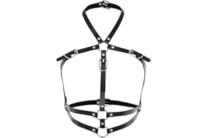 ZCSOWE Catena per il Corpo in Pelle Punk Catena Stratificato Reggiseno Catene Multistrato Catene del Corpo per Donne e Ragazze