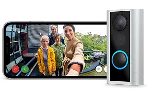 Ring mirilla digital (Door View Cam) para puertas de 54-75 mm de grosor (versión recomendada) | Timbre inalámbrico con camara de vigilancia, vídeo HD 1080p, wifi | 30 días gratis de Ring Home