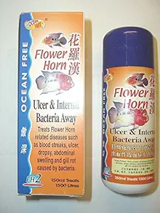 Ocean Free Aquarium Flower Horn Ulcer & Internal Bacteria Away (150Ml)
