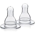 Medela Slow Flow Breast Milk Bottle Teats - Pack of 2 BPA-Free Spare Teats Made for Use with Medela Baby Bottles