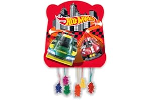 BeenSmile, Piñata Basic Hot WHEELS, Partyartikel, Pinata zum Befüllen mit Spielzeug oder Süßigkeiten, Dekoration für Kinderpartys, Geburtstage und Feiern