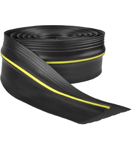 DQ-PP GARAGEDEUR AFDICHTING | 2,5m | 21mm x 115mm | zwart | vloerafdichting van EPDM | rubberen afdichting | garageafdichting | rubberen drempel | drempelafdichting bodemplaat