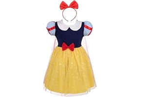 Lito Angels Ragazza Abito da Principessa Anna/Elsa/Biancaneve con Mantello Costumi di Halloween di Fancy Vestito da Festa