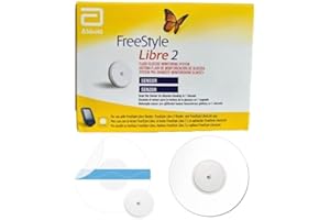 Abbott Freestyle Libre 2 Sensor for diabetes monitoring CGM for UK, white + FREE Tetra-Sole™ Waterproof Sensor Cover *For diabetics only*