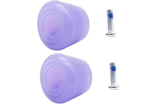 Sosoport Accessoire de Patin à roulettes en PU Pourpre Hauteur Réglable, Coussin de Frein Pratique Garantissant la Sécurité du Patinage, 1 Set pour Roller Skates