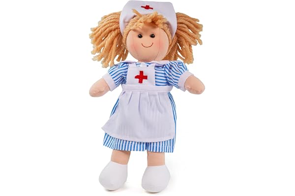 Bigjigs Toys Nancy l’infirmière 28cm poupée
