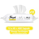 SLEEPY Yenidoğan Havlu 12x40 (480 Yaprak)