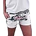 Produktbild Damen Hohe Taille Slim Kurze Hose Yogogo Sexy Blumen Druck Sommer Yoga Leggings Bandage Yogahose Kordelzug Hosen Bleistift Pants 3/4 Tummy Control Laufhose Sport Workout Leggins Dünne Sporthose