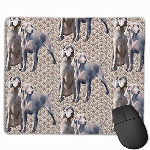 Preisvergleich Produktbild Dog Weimaraners Personalized Design Mauspad Gaming Mauspad with Stitched Edges Mousepads, Non-Slip Rubber Base, 300 x 250 x 3 mm Thick - Best Gift Idea