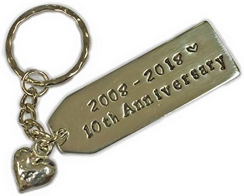 10th Anniversary Keyring. Stamped 2008-2018