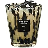 Baobab max16pb Pearls Black Vela, Vela cera, 16 x 10 x 16 cm