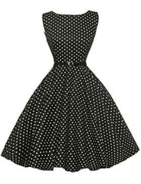 GRACE KARIN® 50s Vintage Übergröße Rockabilly Kleid Partykleid Cocktailkleid GD6086 Große Größen