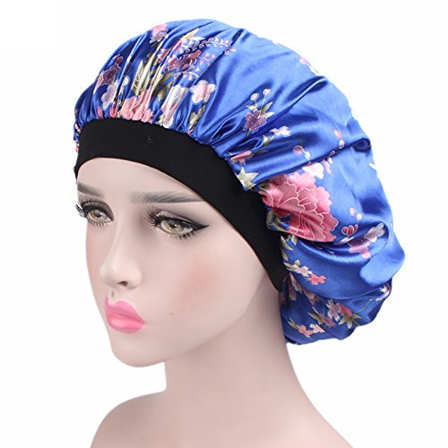 Preisvergleich Produktbild AimdonR Night Sleep Hut, Satin Mütze, bequem, Frauen Schlafmütze
