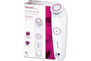 Beurer FC 45 Cepillo de limpieza facial para una limpieza profunda y una piel notablemente más suave, con 2 niveles de rotación para todo tipo de pieles, resistente al agua