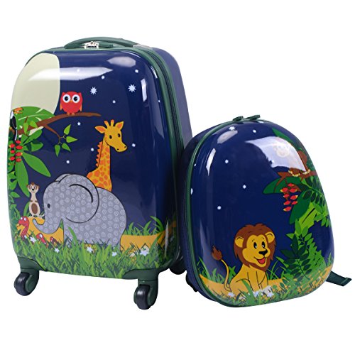 DREAMADE Kinderkoffer-Set Kiderkoffer mit Rucksack, Kindertrolley