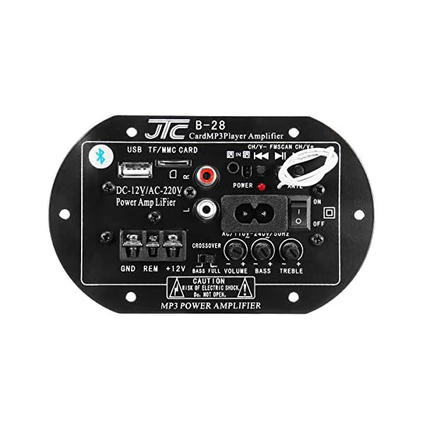 Wooya 12V 220V Bluetooth Power Amplifier High Power Subwoofer Car Amplifier Board