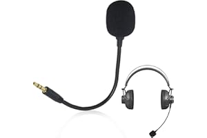Pennle Replacement Microphone for Headset, External Mic 3.5mm Boom Detachable Microphone Game Mic Compatible with Turtle Gaming Headset On PS4 PS5 Xbox One PC for Any Wireless Headset 1pack