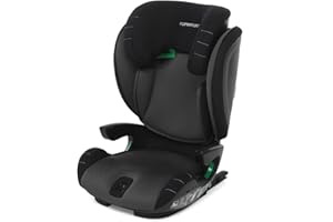 Foppapedretti Seggiolino Auto Skill I-Size, per bambini da 100 a 150 cm di altezza, 3-12 anni, conforme ECE R129, Fissaggio Dualfix (Isofix e non), Protezione Impatti Laterali, Nero