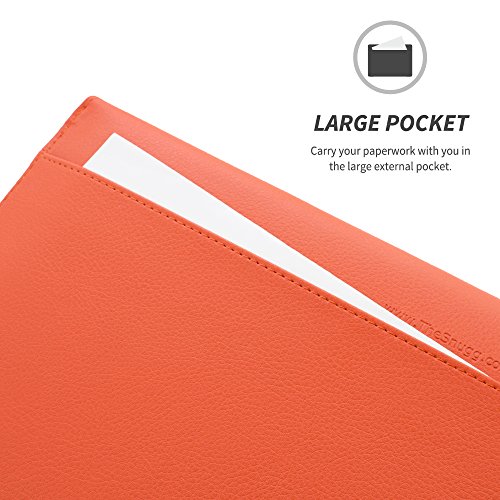 TheSnugg B00FJ6V7G6 13Zoll Ärmelhülle Orange Notebooktasche – Notebooktaschen (33 cm (13 Zoll), Ärmelhülle, Orange, Baumwolle, Polyurethan, Einfarbig, Nubuck fibre) - 6