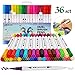 Produktbild Dual Brush Pen Set, 36 Farben Pinselstifte für wunderschöne Aquarell/Watercolor, bullet journal, Hand-Lettering, Kalligraphie Zeichnungen, Manga und Comic