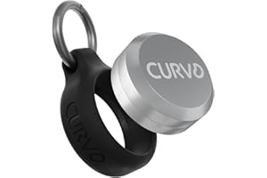 CURVD Premium Carrying Case - Durable Travel Keychain Container, Waterproof Holder for Earplugs, Pills, Coins Compatible with Loop, Eargasm & Vibes, Mini Purse Pill Box Container (Black)