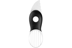 OXO Good Grips – Coupe-avocat 3 en 1 - Coupe-avocat avec lame à dénoyauter et trancheuse – Blanc