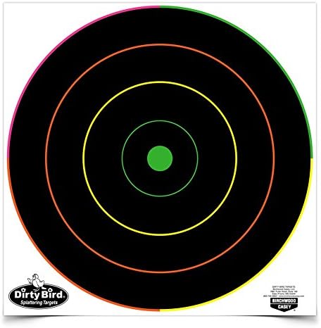 Dirty Bird Multi-Color Bulls Eye Targets 10 x 12"