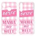 Produktbild Handyhülle Mama Papa Huawei Silikon Geschenk Vatertag Mutti Motiv, Handymodell:Huawei P8 Lite (2017), Hüllendesign:Design 5 | Silikon Klar