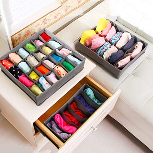 Drawer Organizers 30 Grid Slot Bamboo Charcoal Underwear Ties