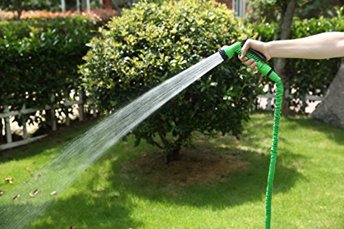 Herzo Expert 50 Feet / 15m Flexibler Gartenschlauch Wasserschlauch dehnbar Multifunktions Sprühkopf - 7