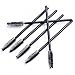 Gleader 100pcs Disposable Eyelash Black Mascara Wand Applicator Brush