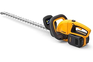 STIGA HT 300e Kit Akku-Heckenschere, 54 cm Messer, 2 x 20 V ePower Akkus, Verstellbarer und drehbarer Griff, bis zu 1 Stunde Laufzeit, Akkus, Ladegerät und Aufbewahrung im Lieferumfang enthalten